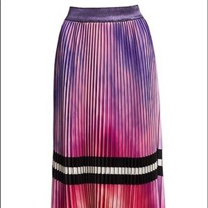 Le Superbe Malibu Sky Pleated Midi Skirt